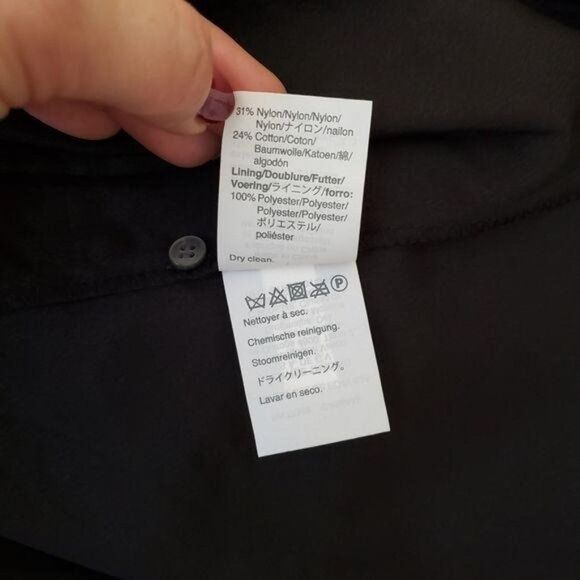 J. Crew Short Sleeve Lace Top Black Size Small Round Neckline Pull On Styling - Picture 6 of 7